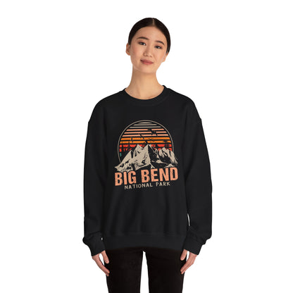 Vintage Big Bend National Park Camping Mountain Sweatshirt - NPT034ALL