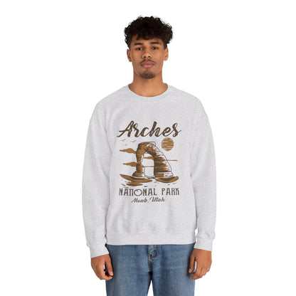 Vintage Arches National Park Mountain Moab Utah Sweatshirt - Npt030all