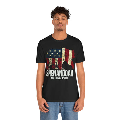 Shenandoah Shirt, Shenandoah National Park Camping 4th of July Independence Day Patriotic Hiking Shirt - NP0375ALL