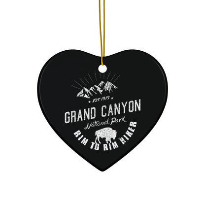 Rim To Rim Hiker Ornament, Grand Canyon National Park Hiking Ceramic Ornament - NP036ALL