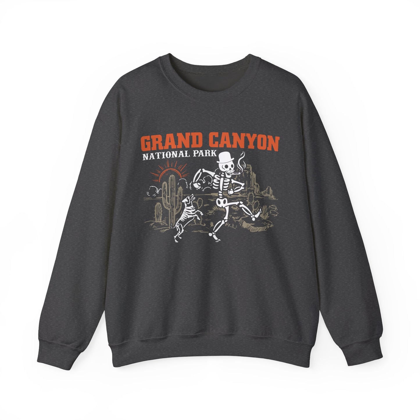 Grand Canyon National Park Skeleton Hiking Camping Adventure Mountains Sweatshirt - NPT071ALL