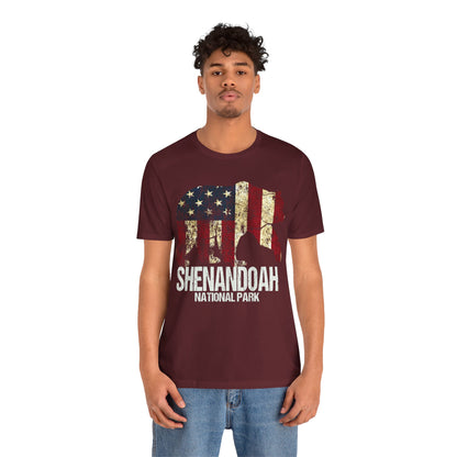 Shenandoah Shirt, Shenandoah National Park Camping 4th of July Independence Day Patriotic Hiking Shirt - NP0375ALL