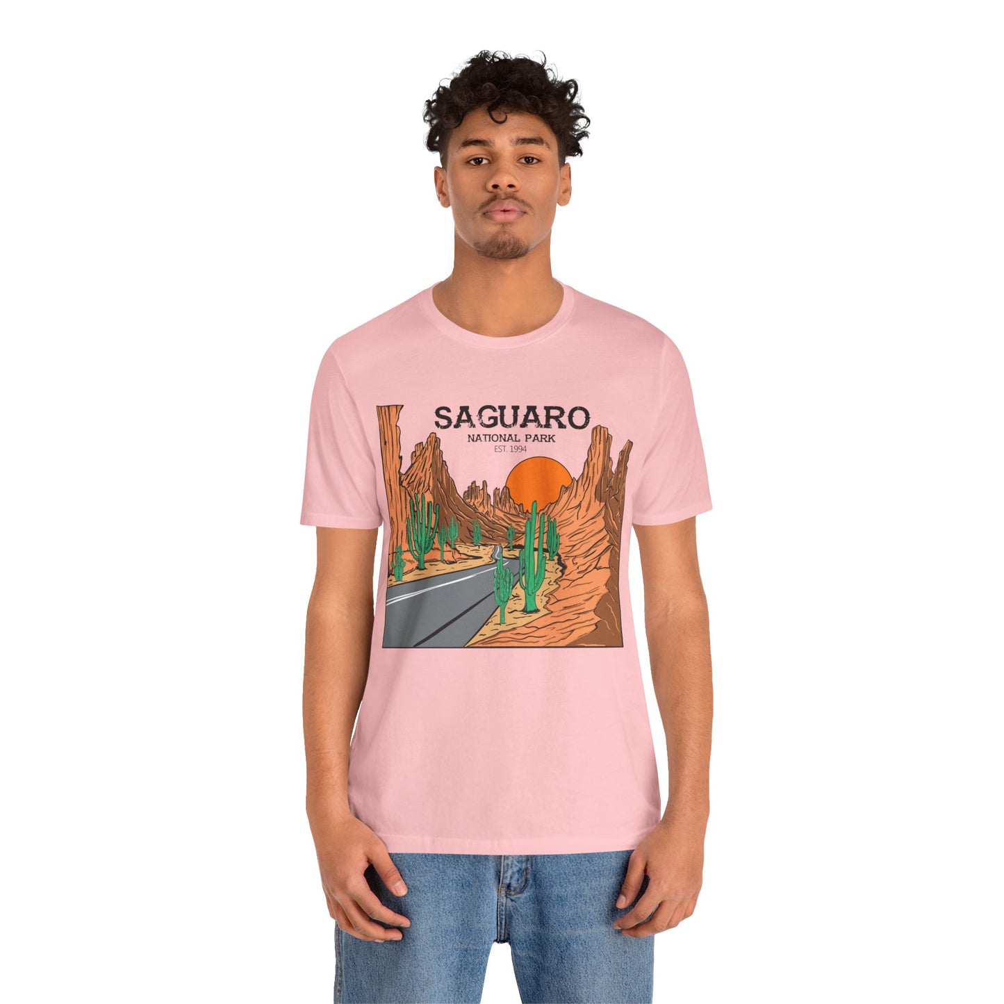 Saguaro Desert Shirt, Arizona Saguaro National Park Cactus Mountain Saguaro Cactus Shirt - NPT159ALL