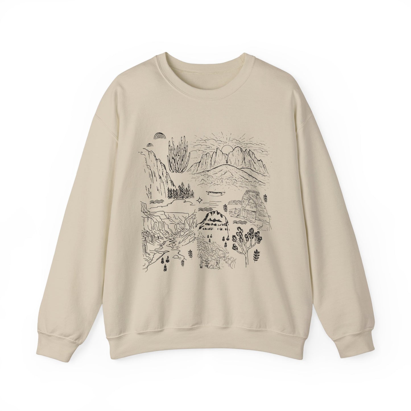 Iconic National Parks Hiking Sweatshirt - NPT006ALL