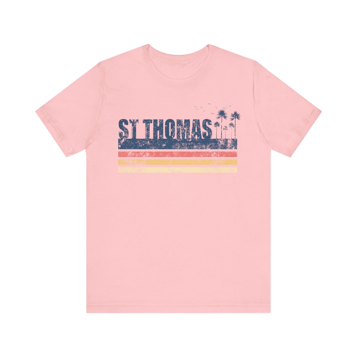 StThomas Lover Beach Rainbow Palm Trees Vacation Souvenir Caribbean Sea shirt - NPT209ALL