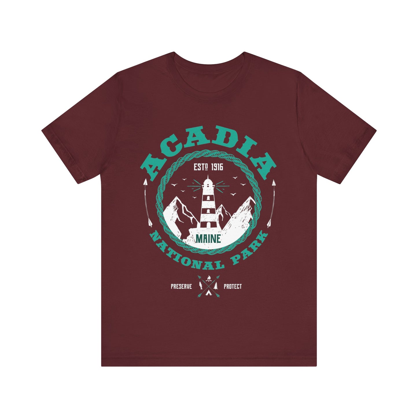 Acadia Crewneck Shirt, Acadia National Park Mountain Camping shirt - NP005ALL