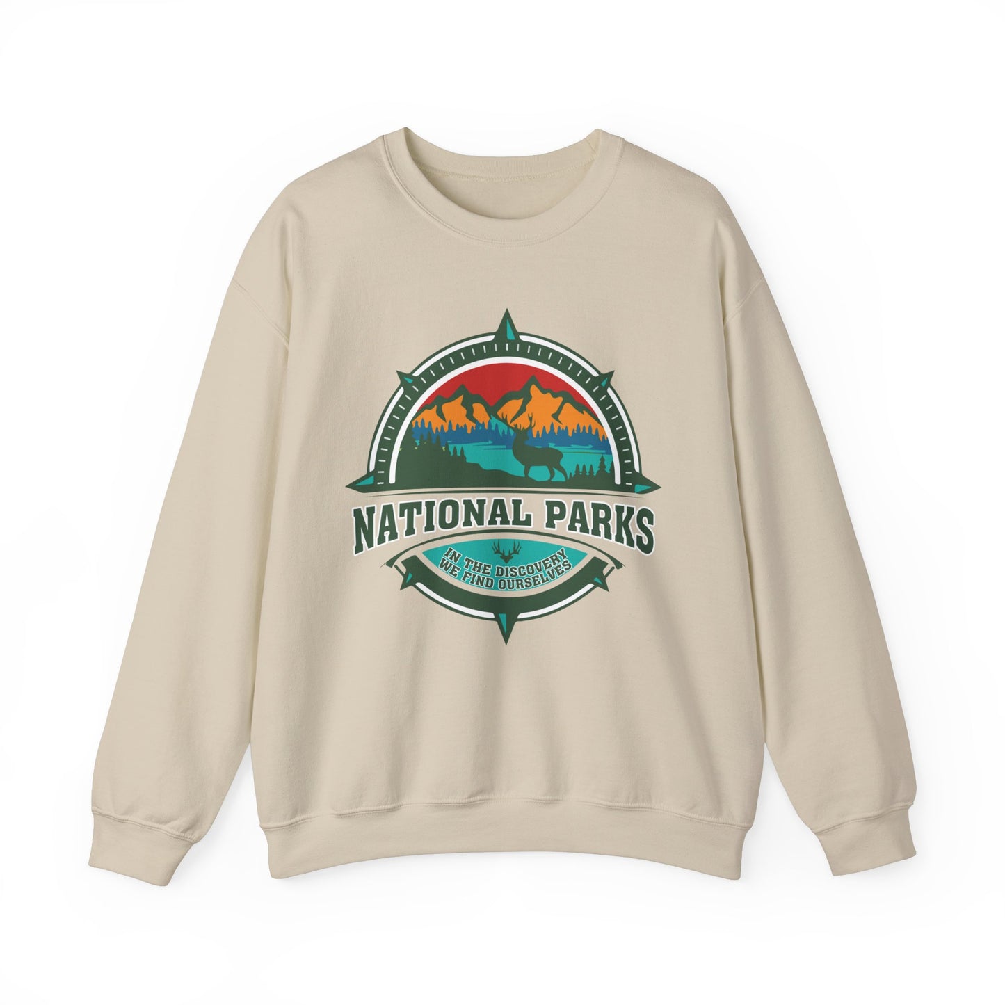 In The Discovery We Find OurSelves National Park Hiking Camping Forest Mountain Sweatshirt - NPT058ALL