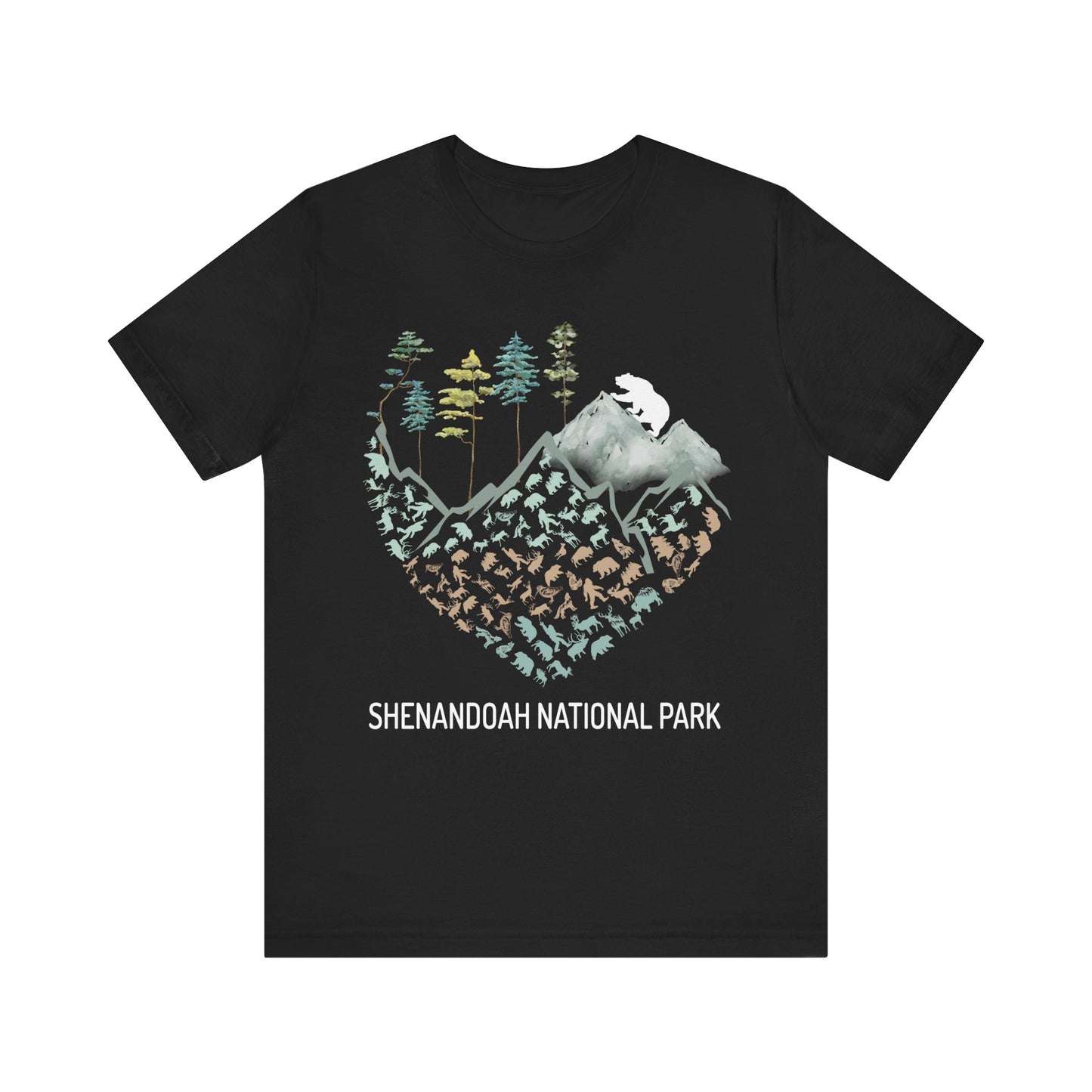 Shenandoah National Park Camping Forest Adventure Hiking Wilderness Bear Shirt - NP0306ALL