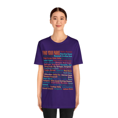 63 National Park Checklist Shirt, All 63 US National Park Name List Find Your Parks shirt - Np0138all