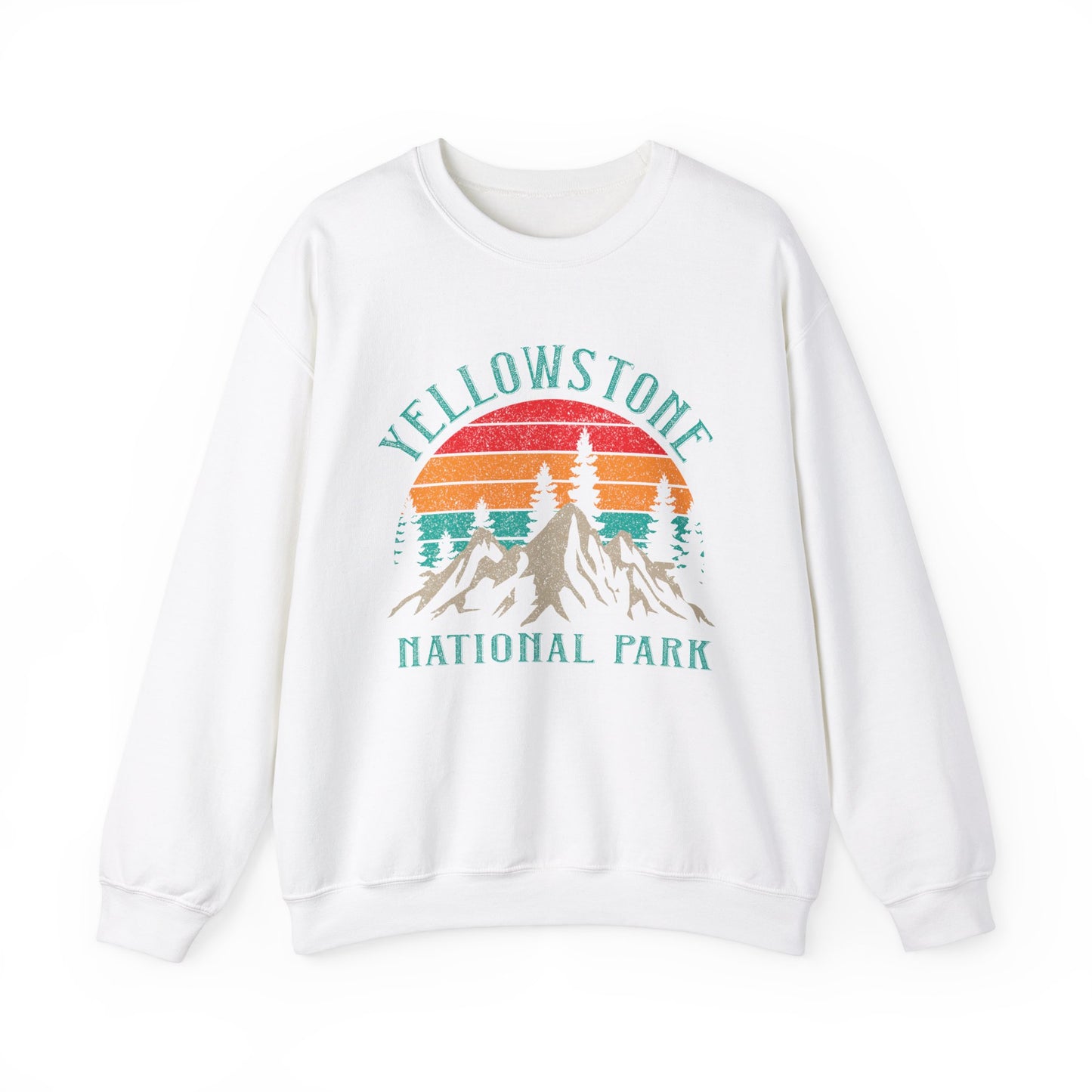 Vintage Yellowstone Us National Park Mountain Sweatshirt - NPT103ALL