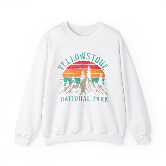 Vintage Yellowstone Us National Park Mountain Sweatshirt - NPT103ALL