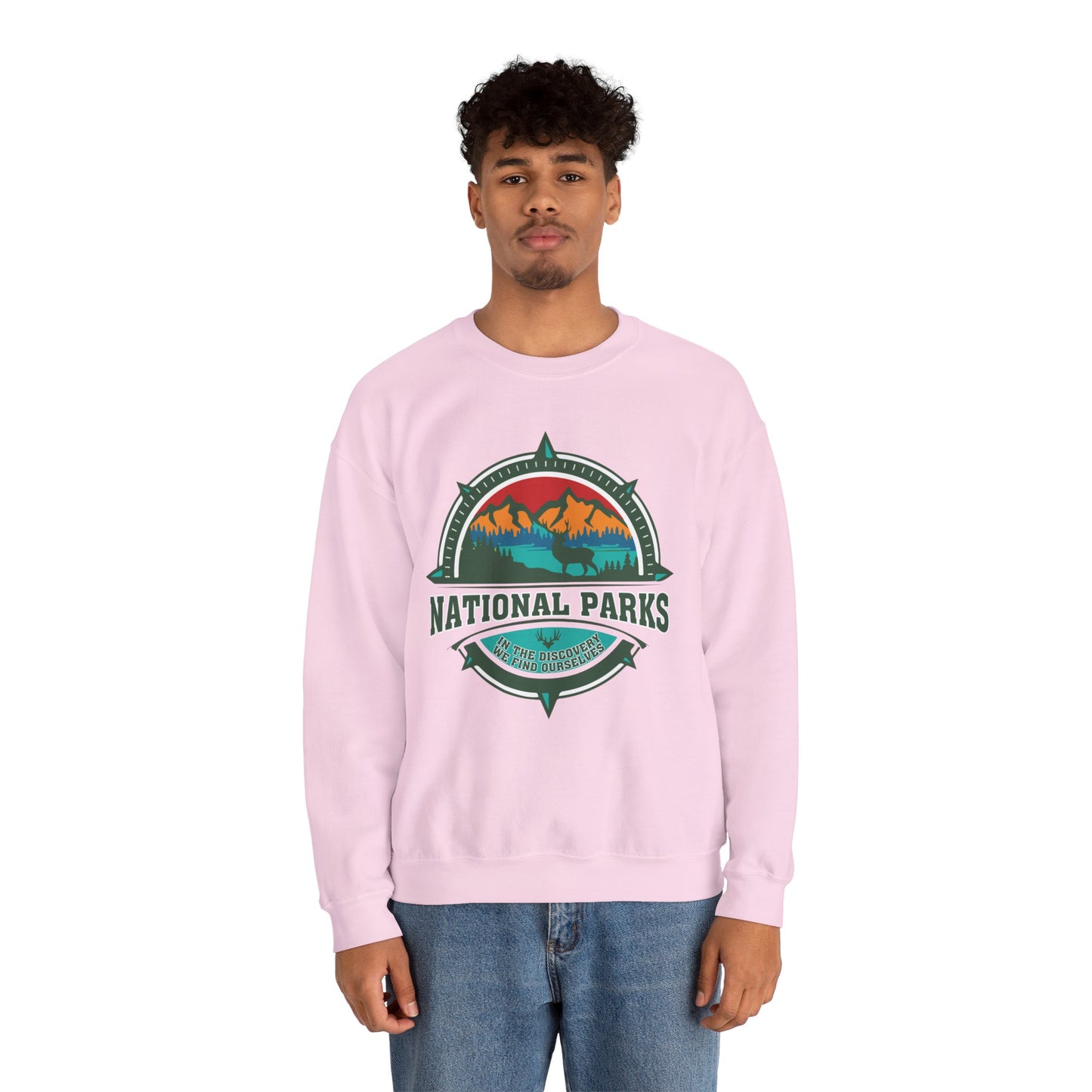 In The Discovery We Find OurSelves National Park Hiking Camping Forest Mountain Sweatshirt - NPT058ALL