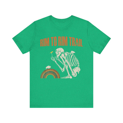 Rim To Rim Trail Shirt, Vintage Grand Canyon National Park Rim To Rim Trail Arizona Hiking Camping Bear Skeleton Shirt - NPT078ALL