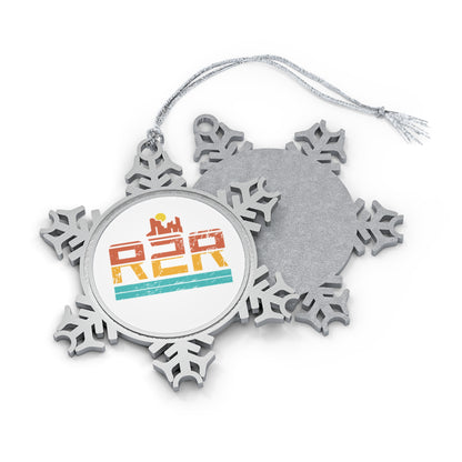 Rim To Rim Grand Canyon National Park Hiking R2R Pewter Snowflake Ornament - NP048ALL