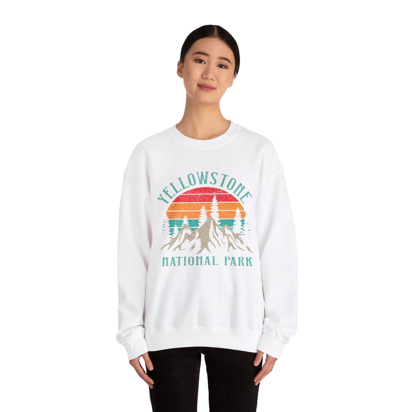 Vintage Yellowstone Us National Park Mountain Sweatshirt - NPT103ALL