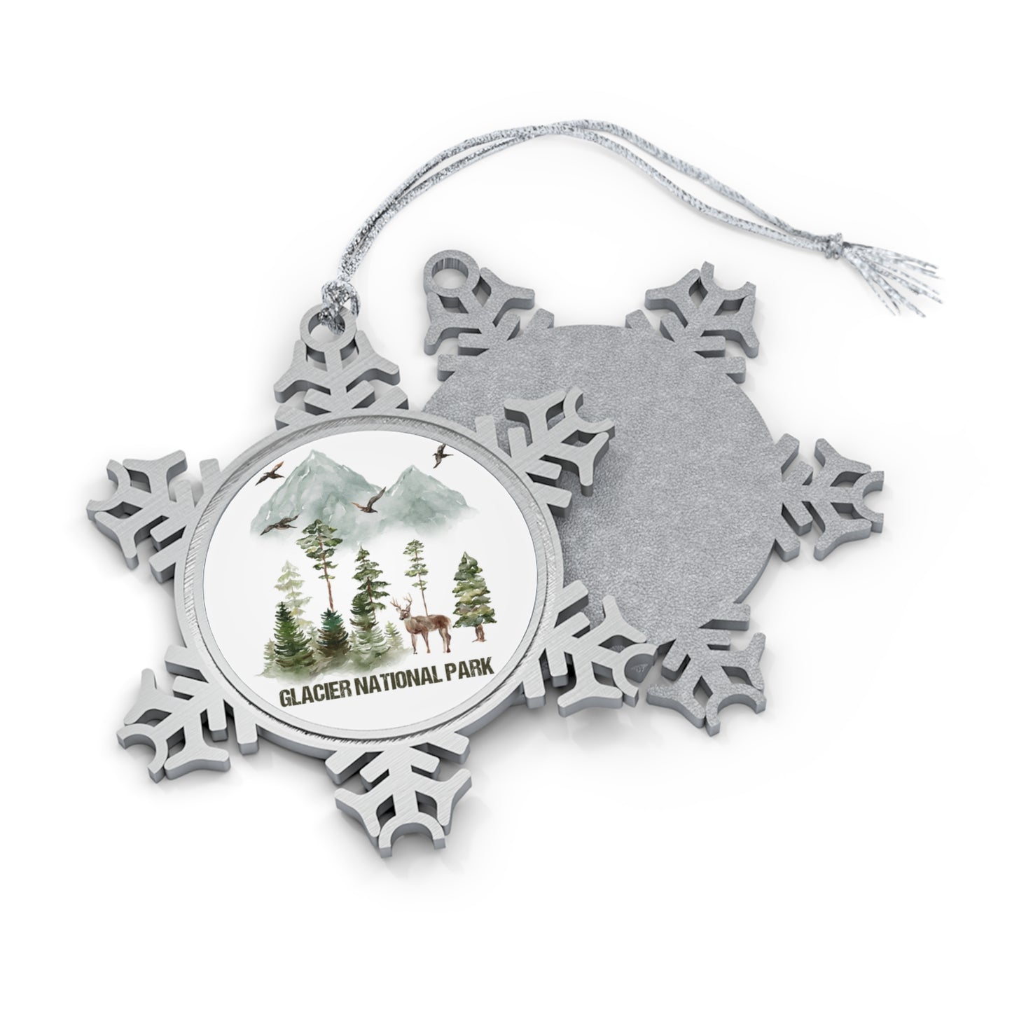 Glacier National Park Camping Ornament, Gifts for Nature Lovers, Gifts from Friends and Family for Christmas NP0173ALL