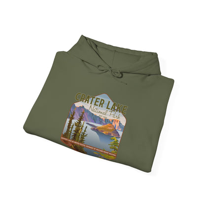 Crater Lake National Park NPS Camping Hiking Hoodie - NPT007ALL