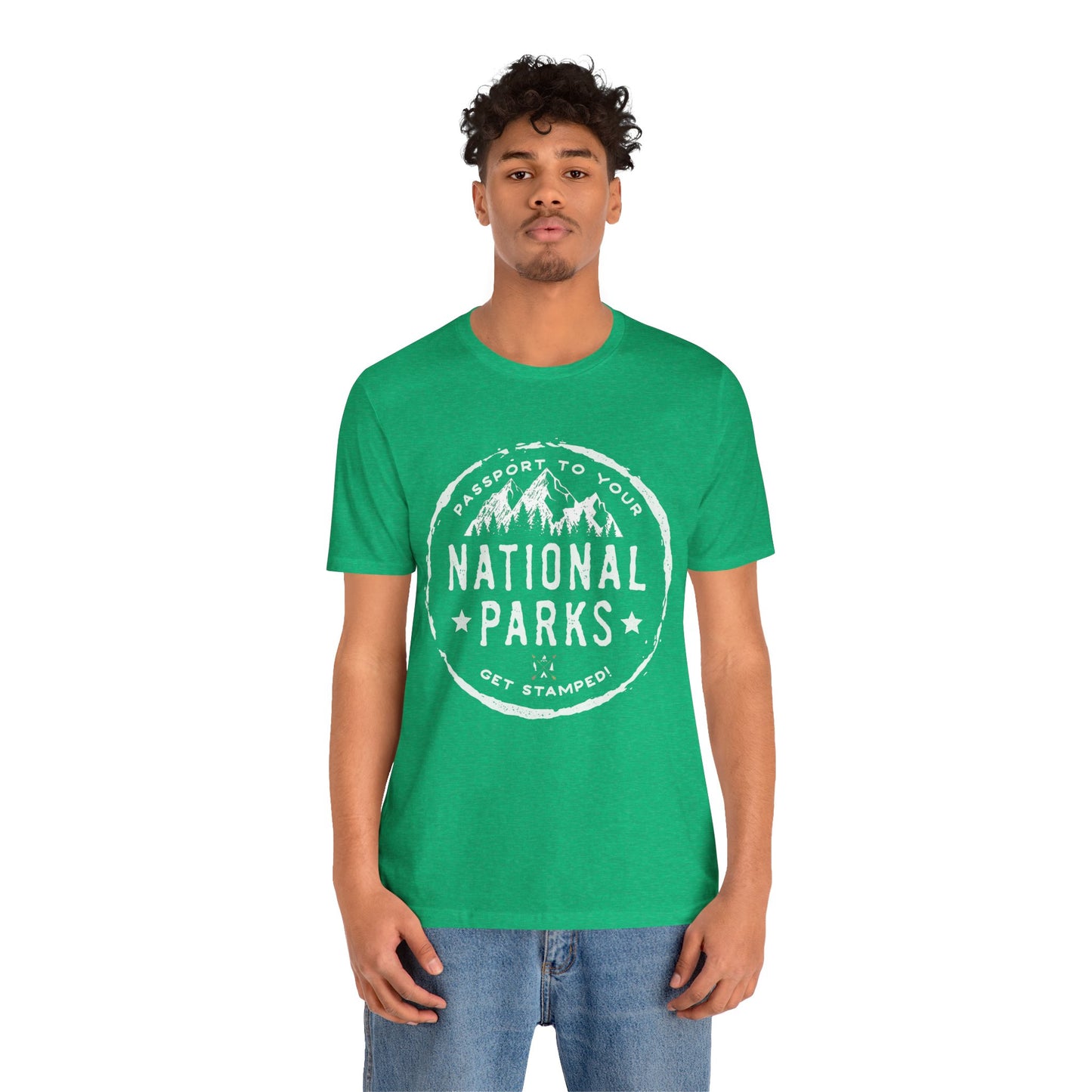 USA National Park Passport Stamp Camping Mountain shirt - NP040ALL