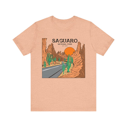 Saguaro Desert Shirt, Arizona Saguaro National Park Cactus Mountain Saguaro Cactus Shirt - NPT159ALL