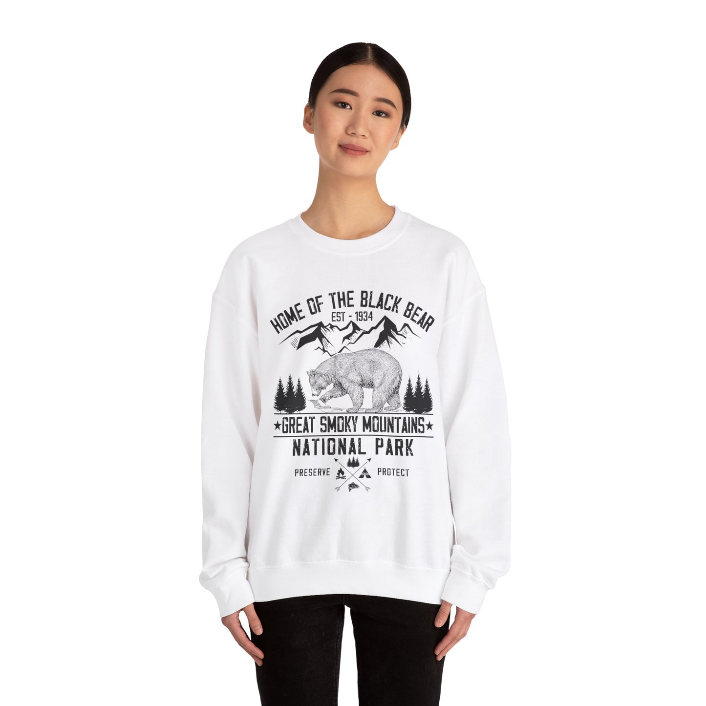 Great Smoky Mountains National Park Hiking  Sweatshirt - NPT123ALL