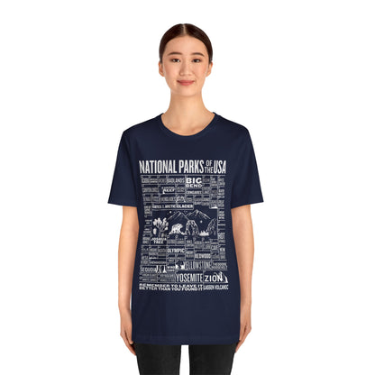 Checklist US National Parks of The USA Shirt, 63 Us National Park Name States Shirt- Np0296all