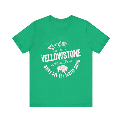 Yellowstone Shirt, Yellowstone National Park NPS Don't pet the fluffy cows Camping Shirt - NP0412ALL