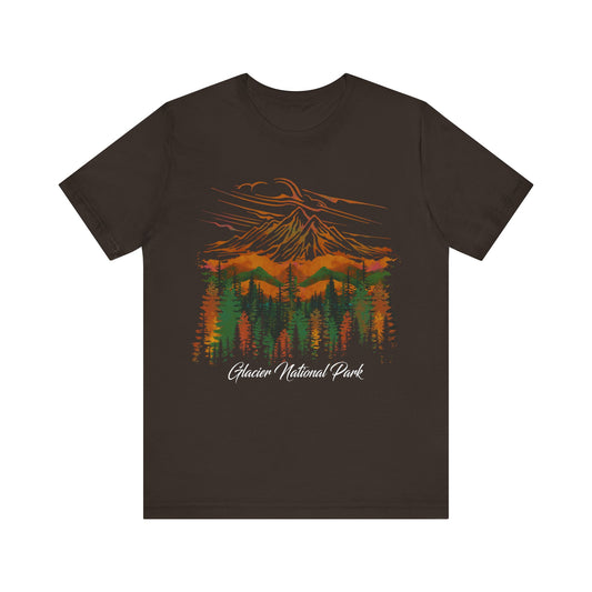 Glacier National Park Pine Tree Camping Hiking Wilderess Watercolor shirt - NPT177ALL