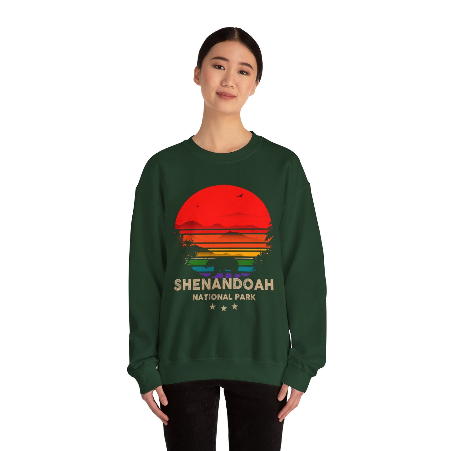 Vintage Shenandoah National Park Souvenir Hiking Sweatshirt - NP043ALL