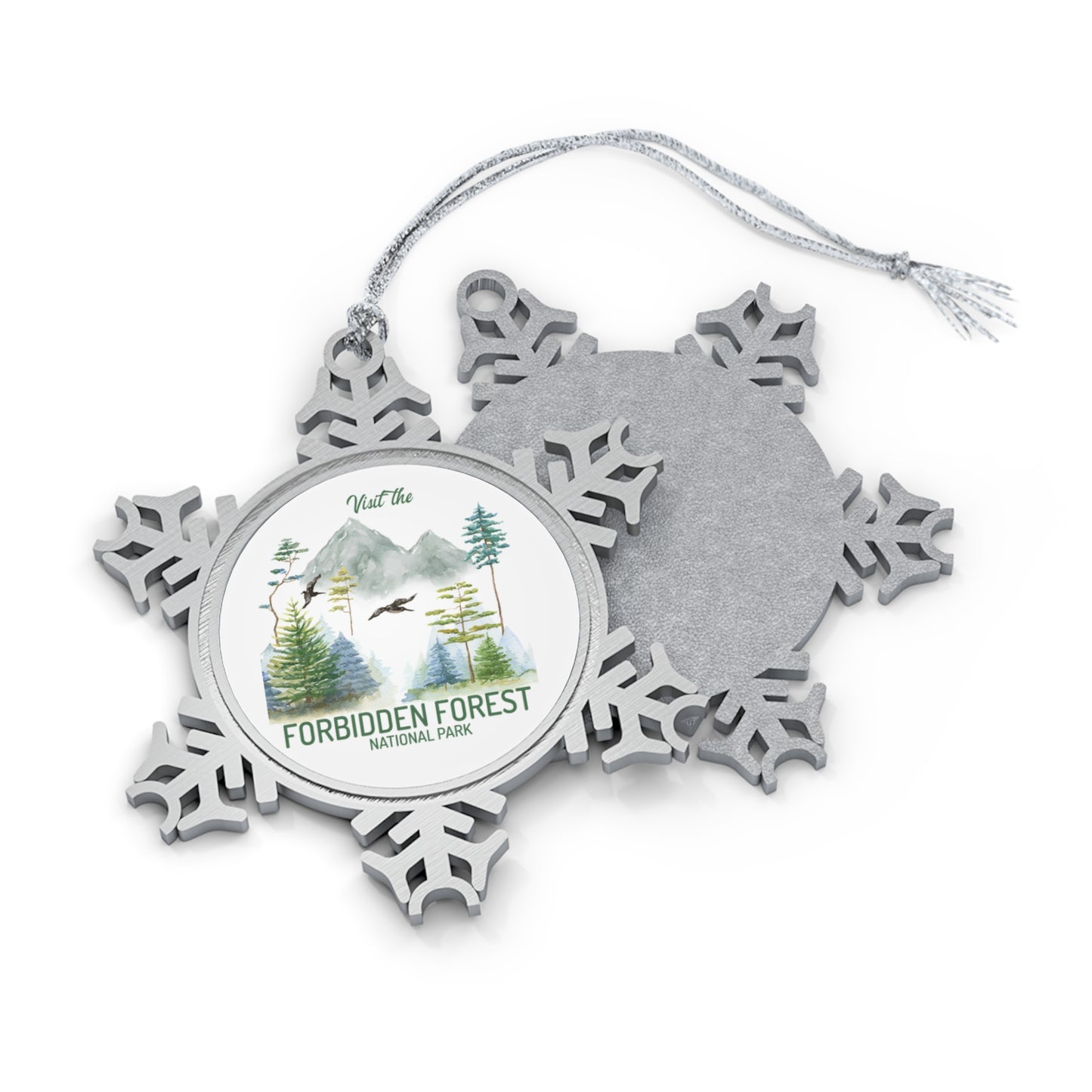 Funny Pewter Snowflake Ornament, Christmas Gifts for Friends and Family,  Gifts from Wizardry School Enthusiasts NP0179ALL